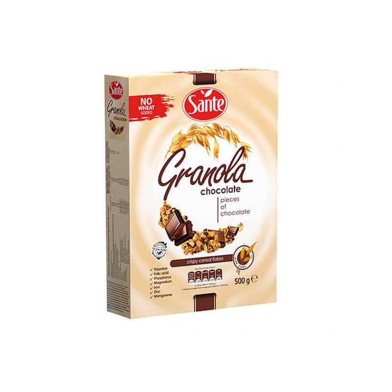 Sante Granola with chocolate